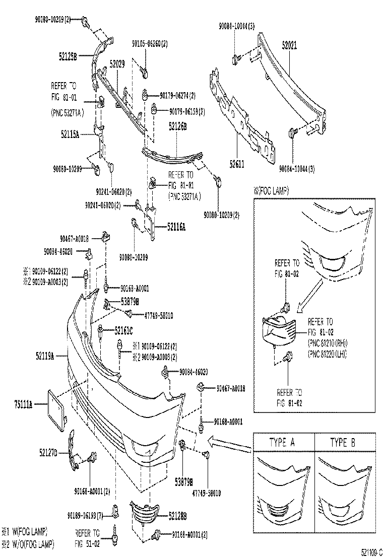 75111-AA020 BRACKET, FRONT BUMPER EXTENSION MOUNTING product image