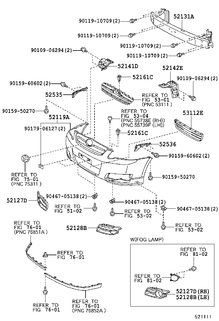 57014-02010 BRACKET SUB-ASSY, FRONT SIDE MEMBER, LH product image
