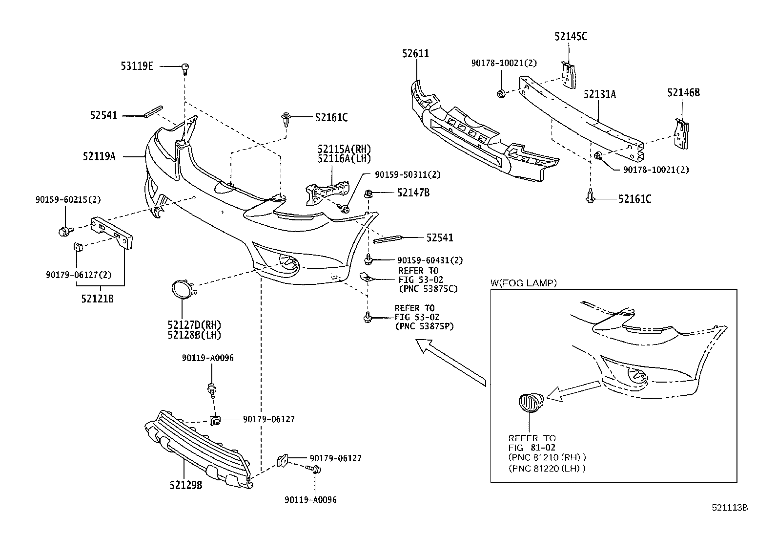 52611-02090 ABSORBER, FRONT BUMPER ENERGY product image