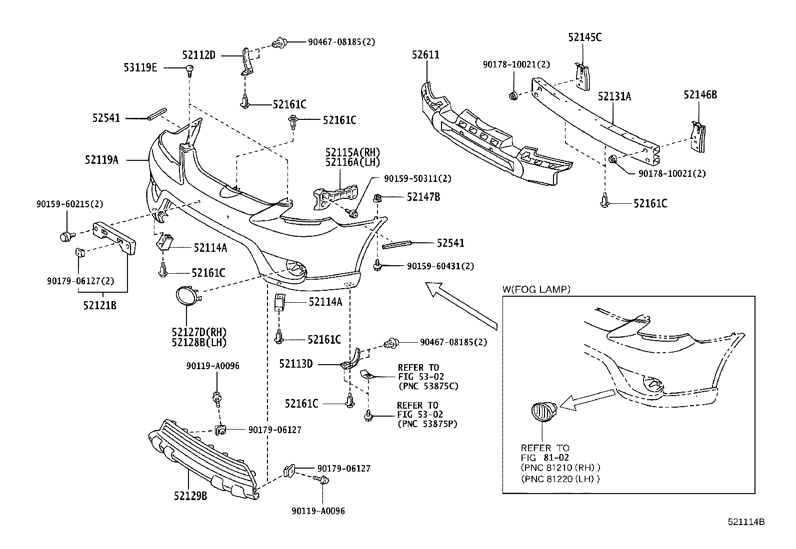 52611-02090 ABSORBER, FRONT BUMPER ENERGY product image