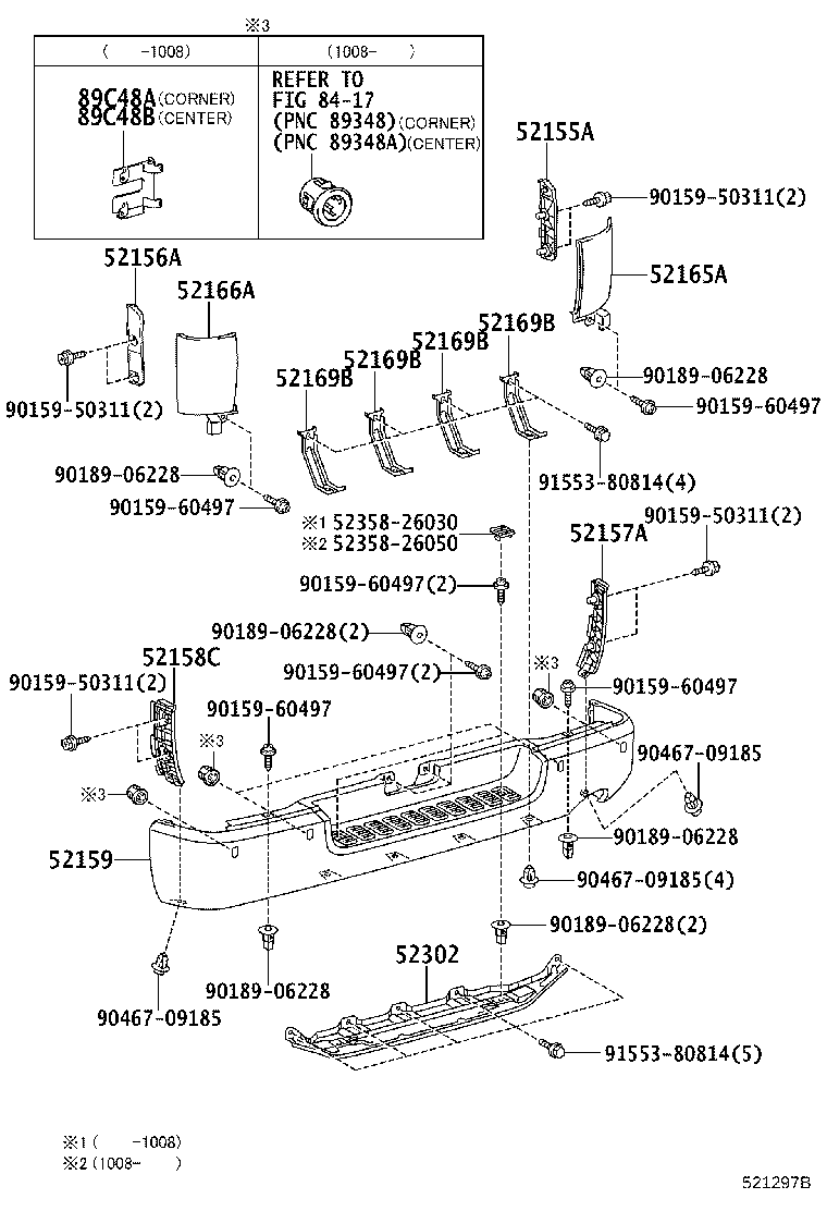 52157-26010 SUPPORT, REAR BUMPER SIDE, NO.2 RH product image