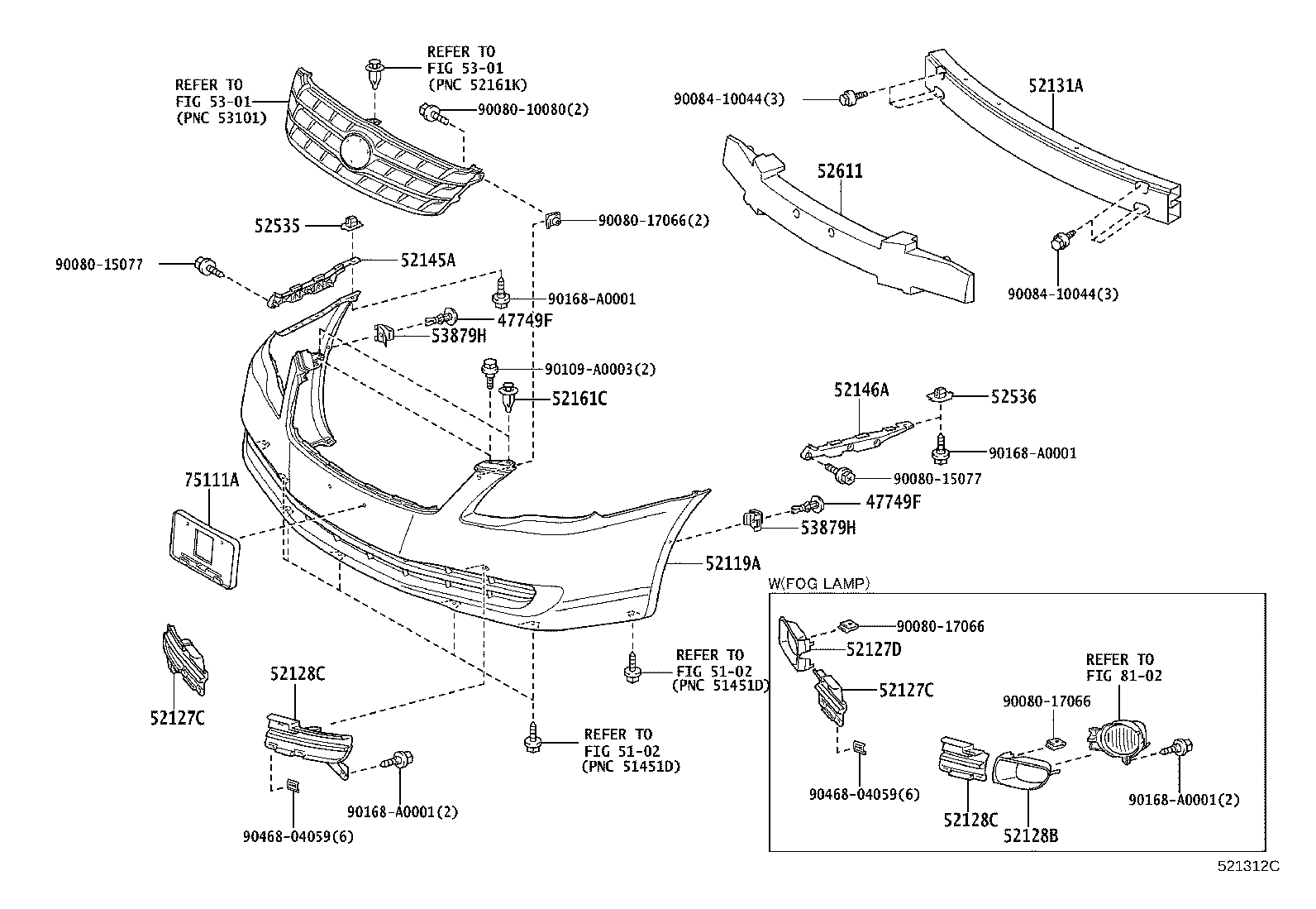 52611-AC050 ABSORBER, FRONT BUMPER ENERGY product image