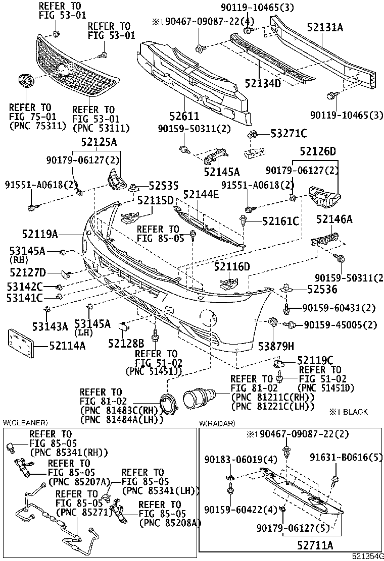 52114-48161 BRACKET, FRONT BUMPER EXTENSION MOUNTING product image