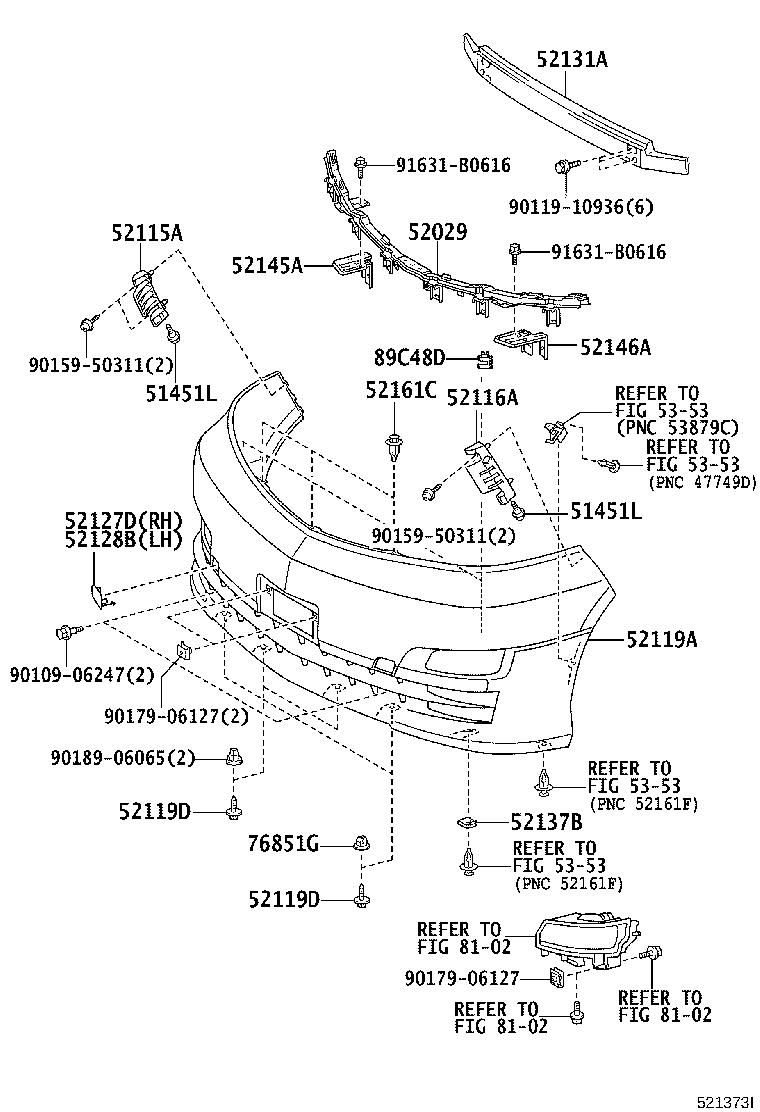 52115-58010 SUPPORT, FRONT BUMPER SIDE, RH product image