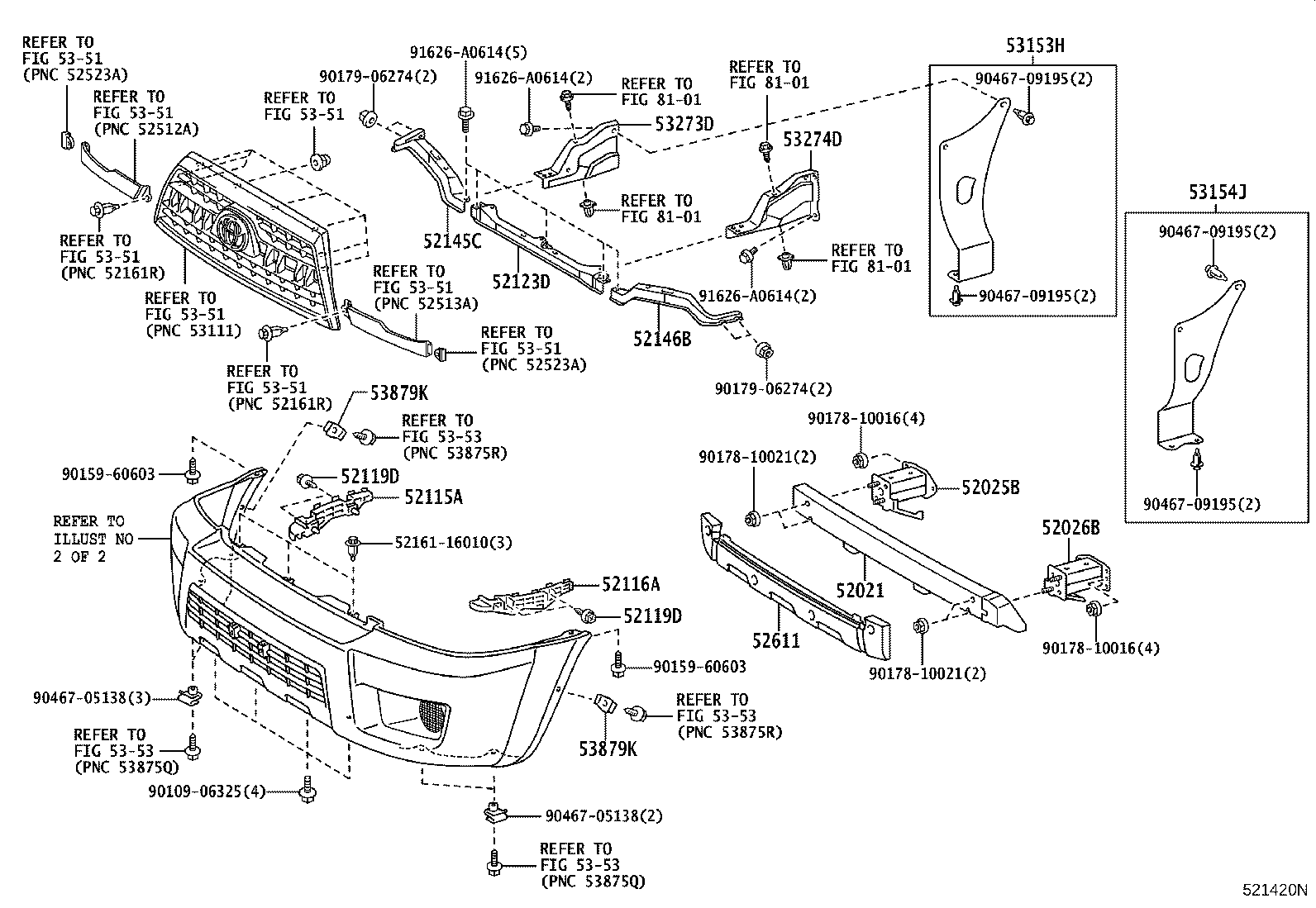 52115-35100 SUPPORT, FRONT BUMPER SIDE, RH product image
