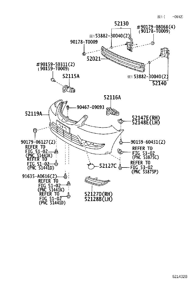 52115-0D010 SUPPORT, FRONT BUMPER SIDE, RH product image