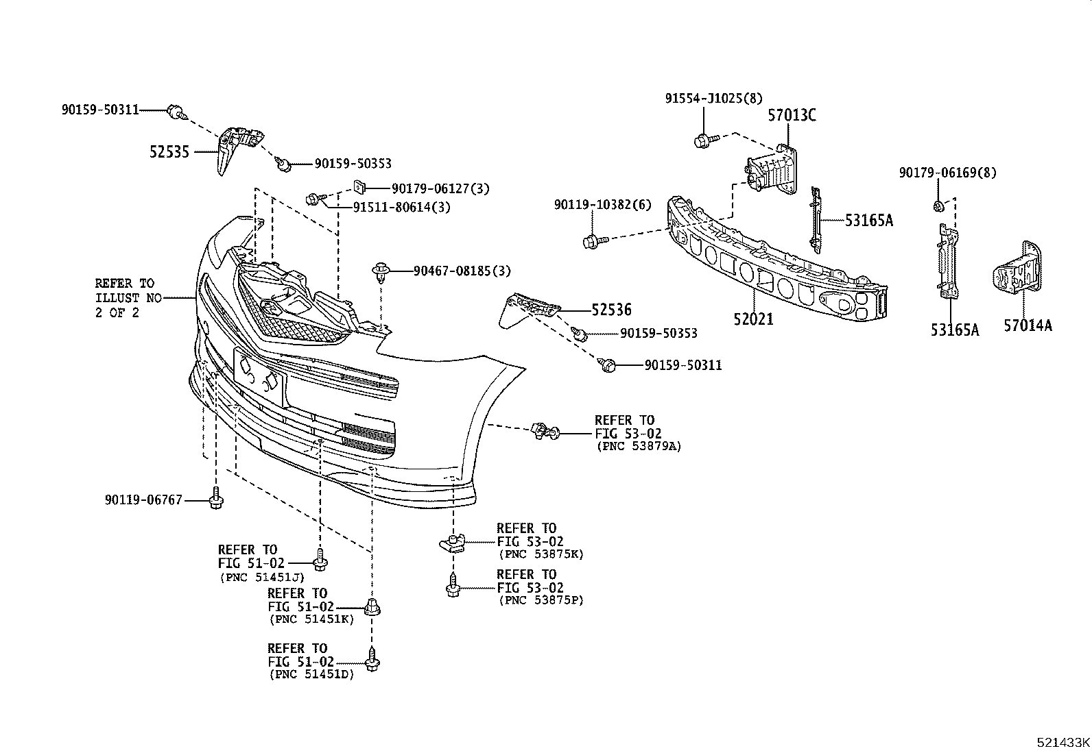 81481-52190 COVER, FOG LAMP, RH product image