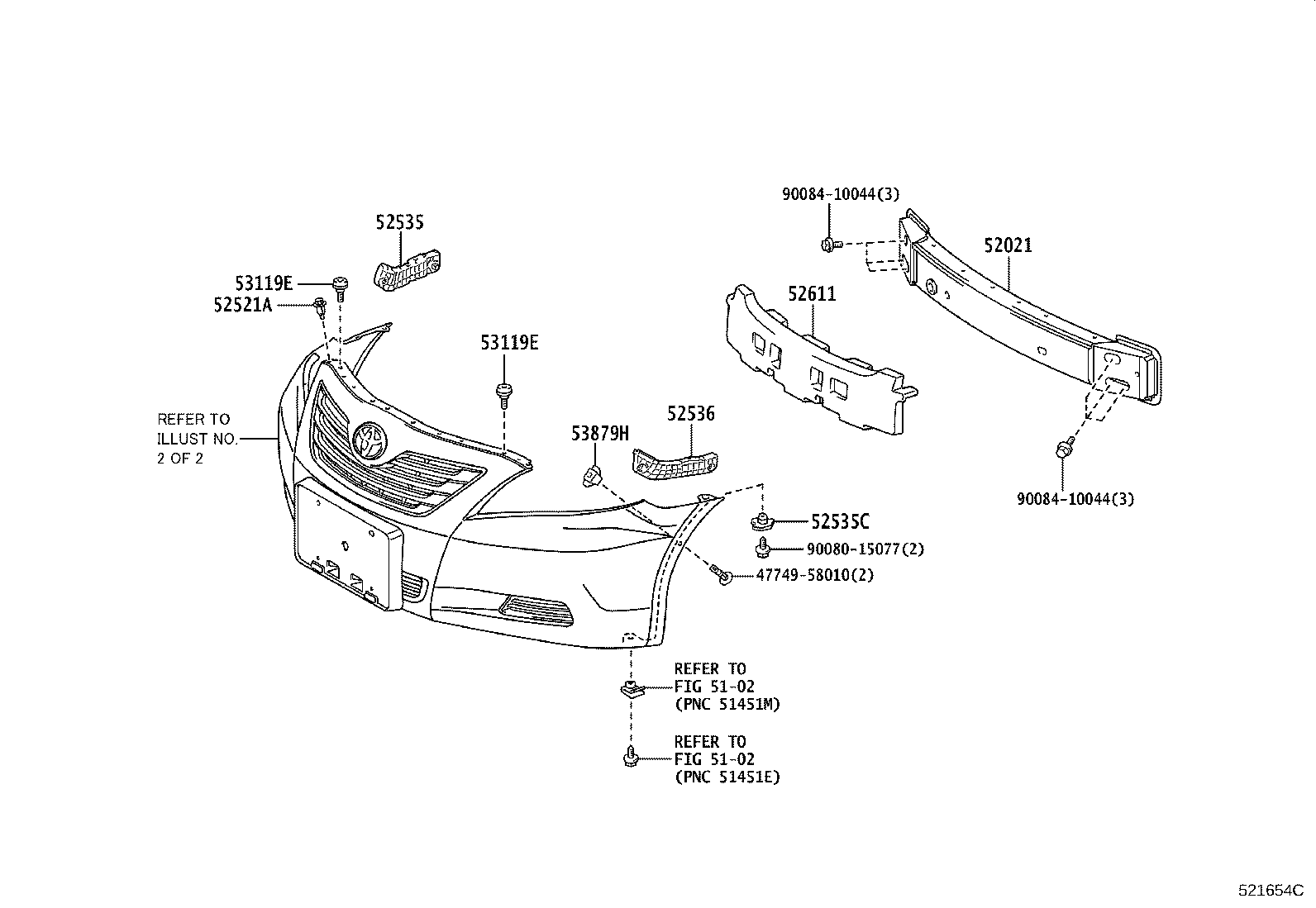 52030-06060 COVER, FRONT BUMPER HOLE, RH product image