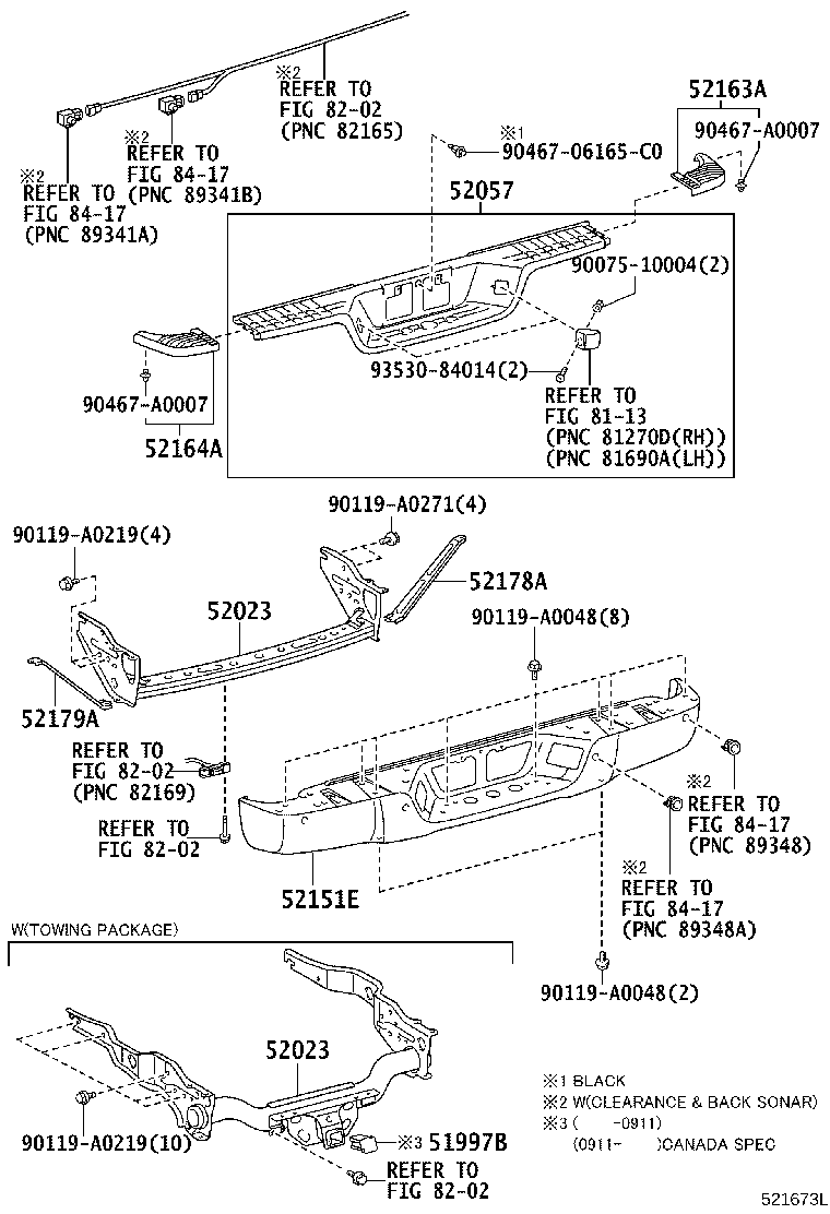 51908-0C040 REINFORCEMENT SUB-ASSY, REAR BUMPER product image