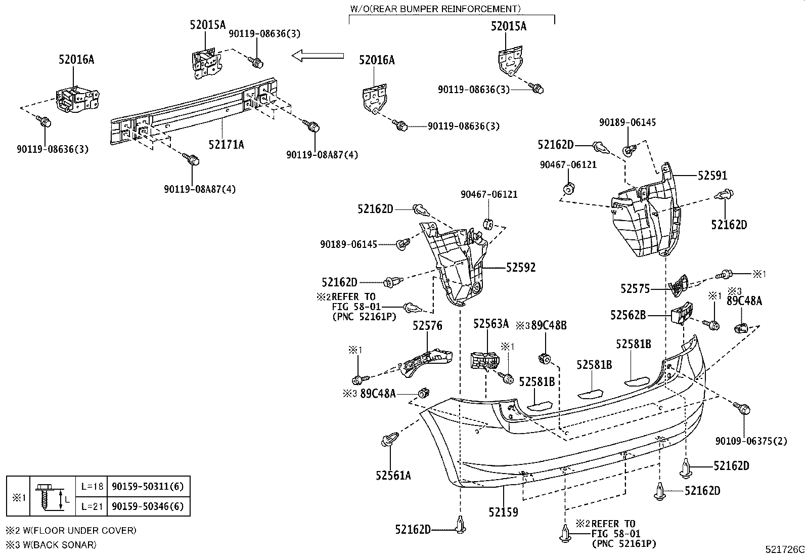 52592-02130 SEAL, REAR BUMPER SIDE, LH product image