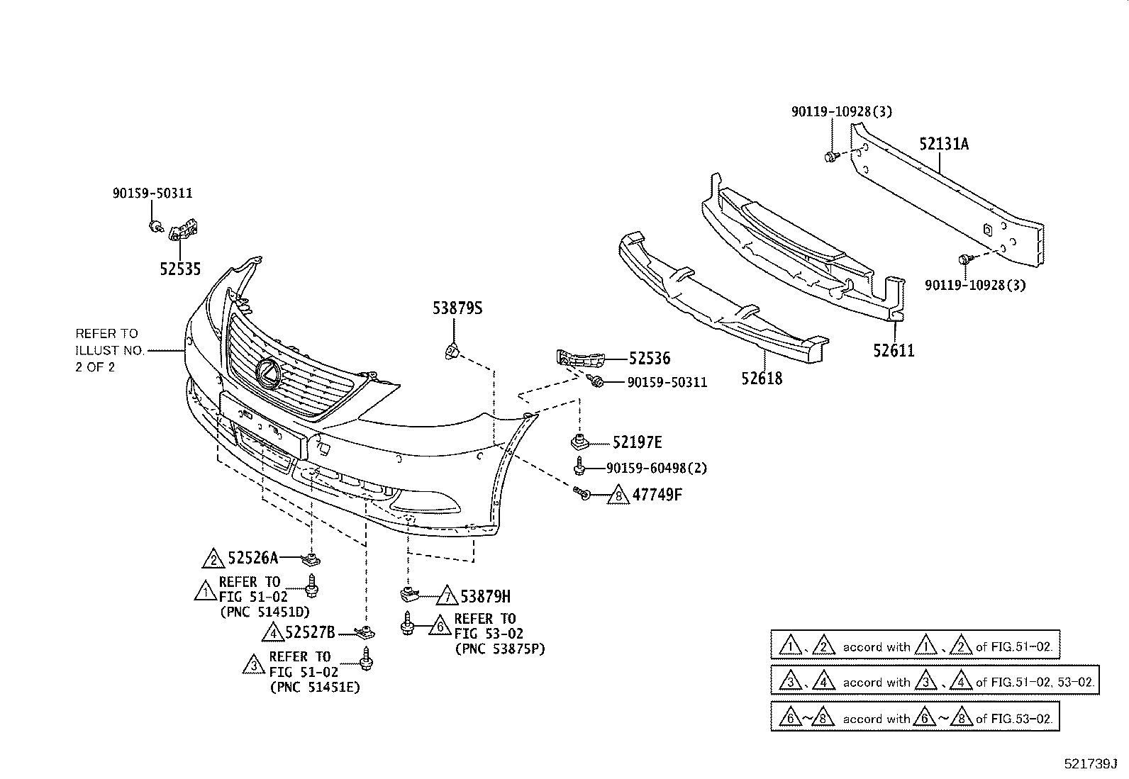 52114-50190-C2 BRACKET, FRONT BUMPER EXTENSION MOUNTING product image
