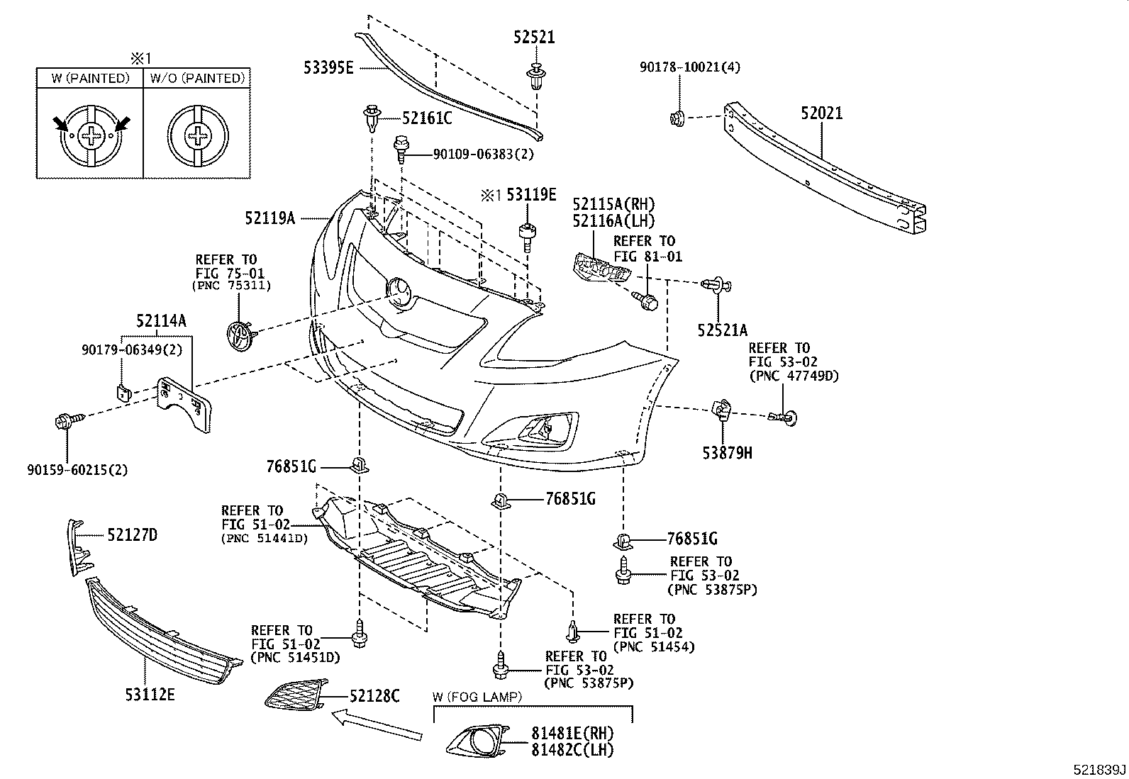 52611-13020 ABSORBER, FRONT BUMPER ENERGY product image