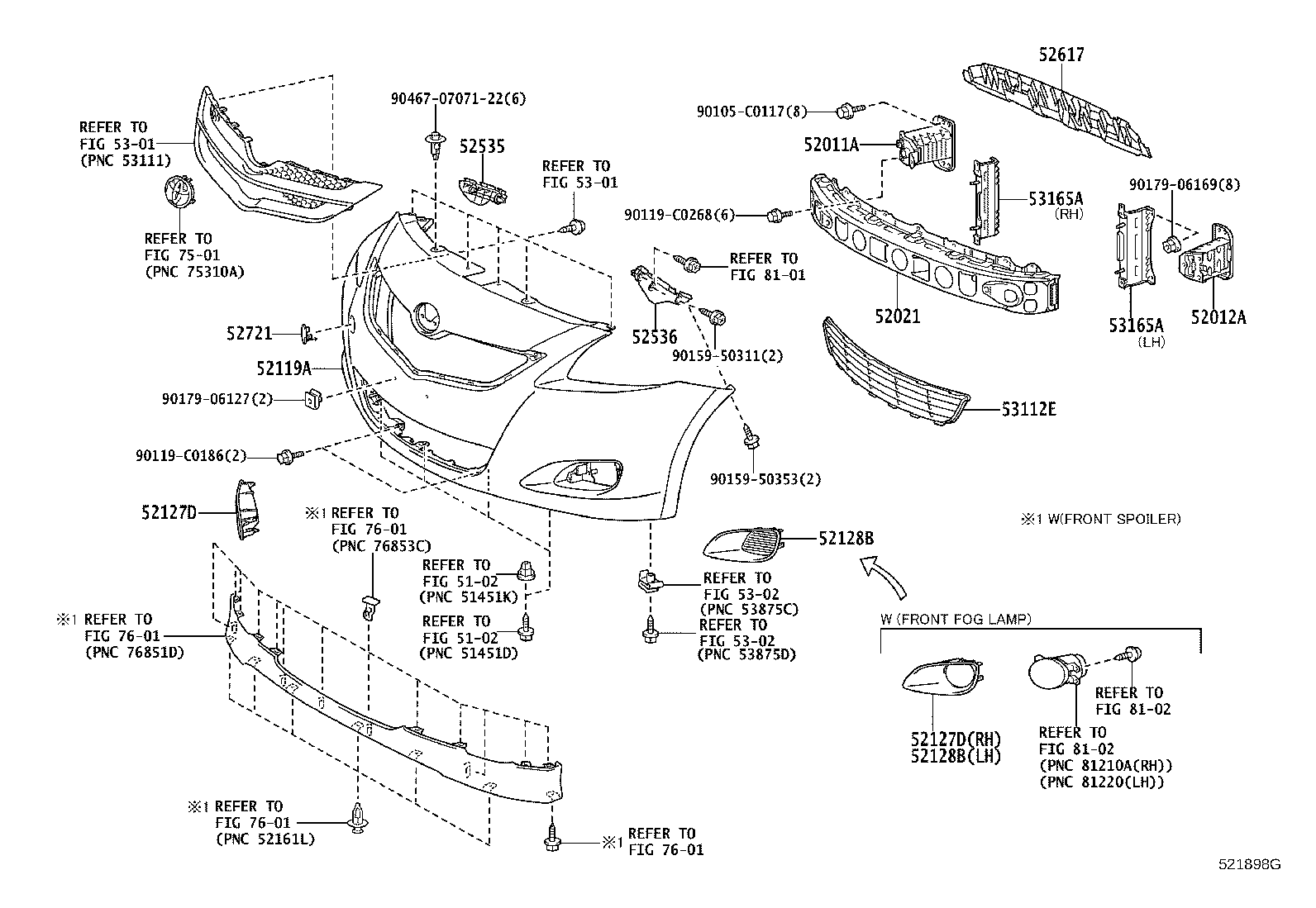 52011-0D030 ARM SUB-ASSY, FRONT BUMPER, RH product image