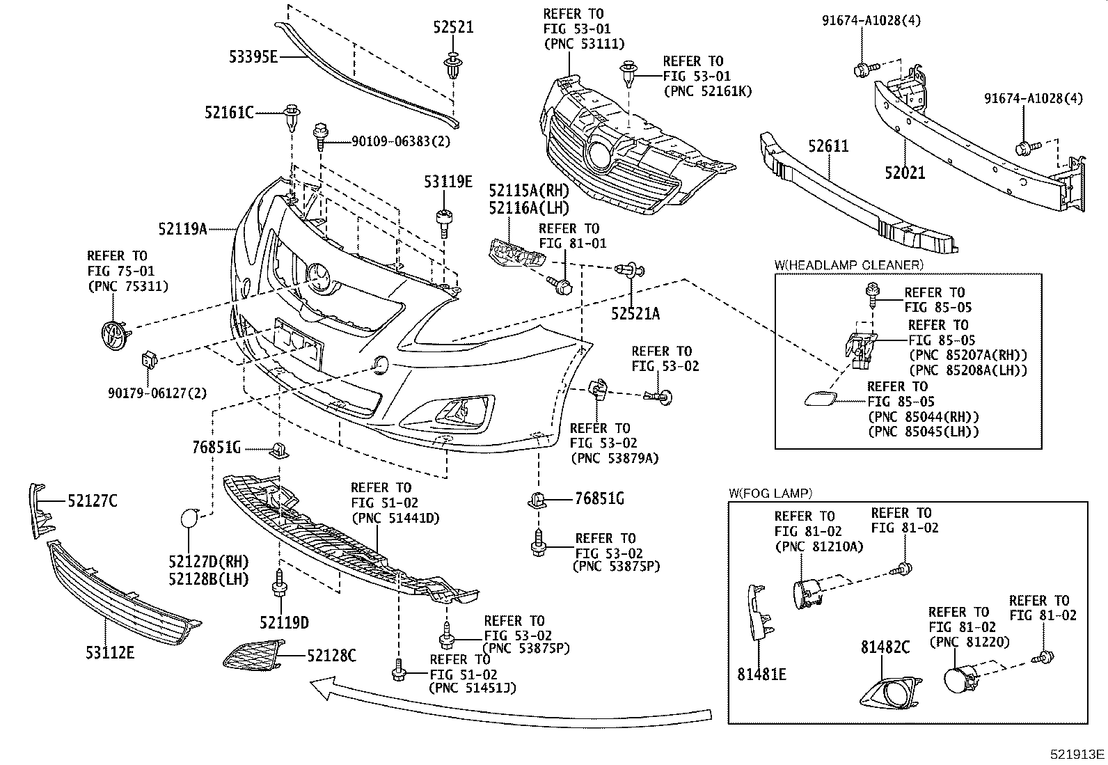 52116-02180 SUPPORT, FRONT BUMPER SIDE, LH product image