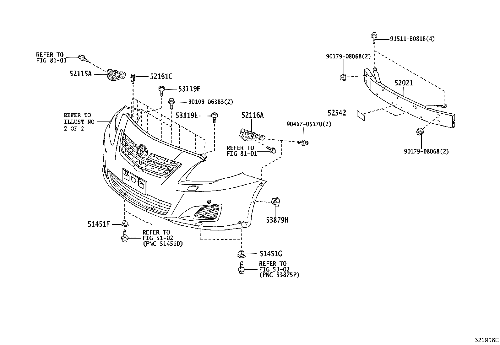 52116-02150 SUPPORT, FRONT BUMPER SIDE, LH product image