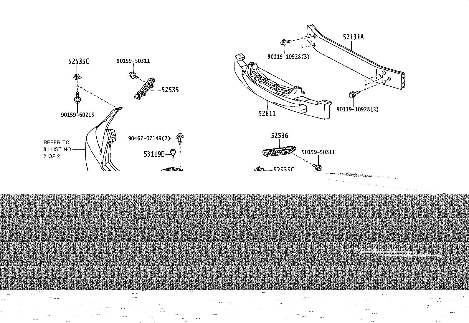 52114-53230 BRACKET, FRONT BUMPER EXTENSION MOUNTING product image