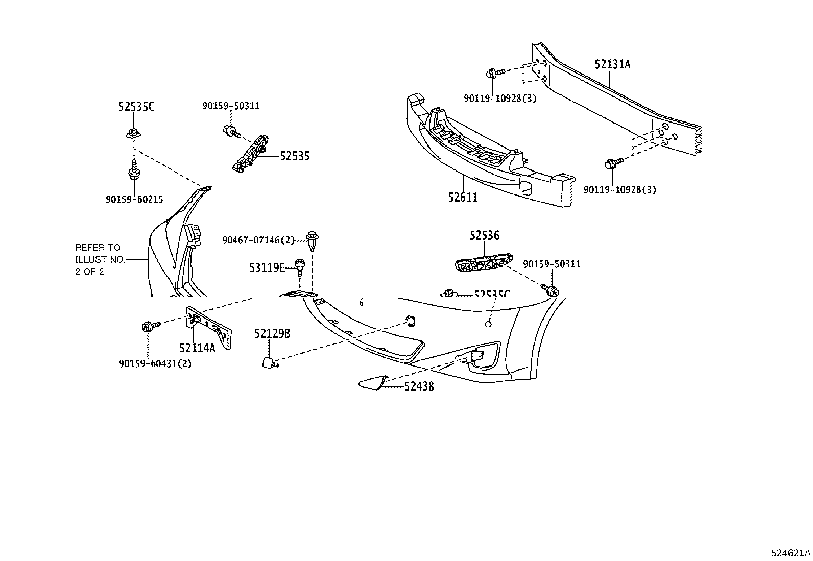 52115-53050 SUPPORT, FRONT BUMPER SIDE, RH product image
