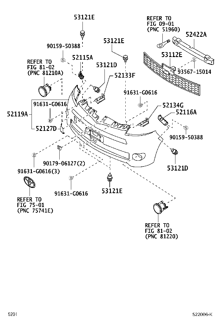 52115-B1040 SUPPORT, FRONT BUMPER SIDE, RH product image
