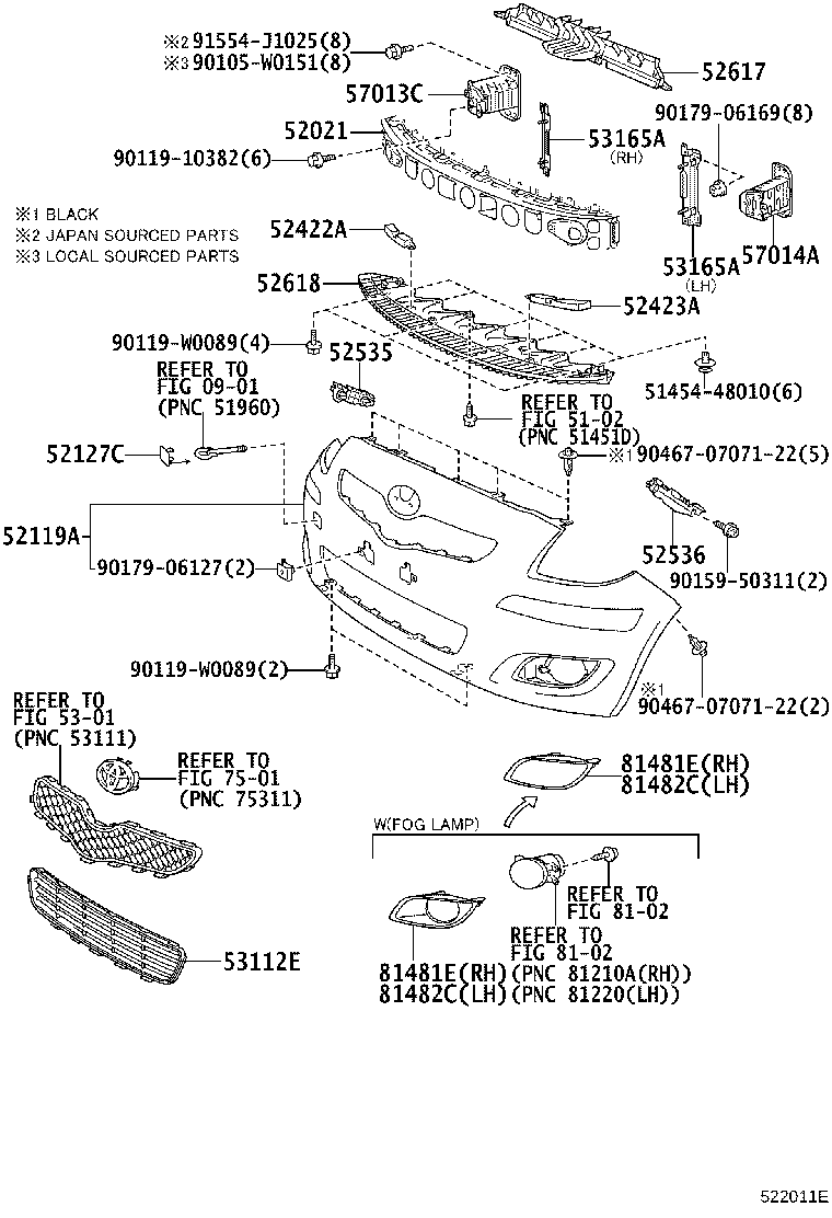 81481-0D100 COVER, FOG LAMP, RH product image