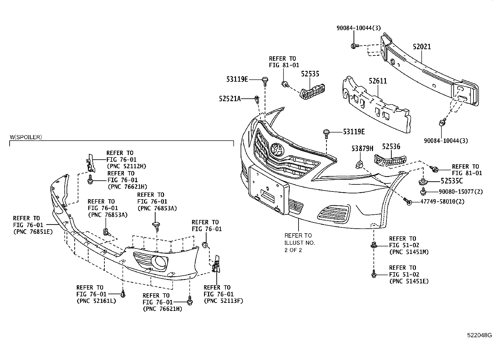52114-06030 BRACKET, FRONT BUMPER EXTENSION MOUNTING product image