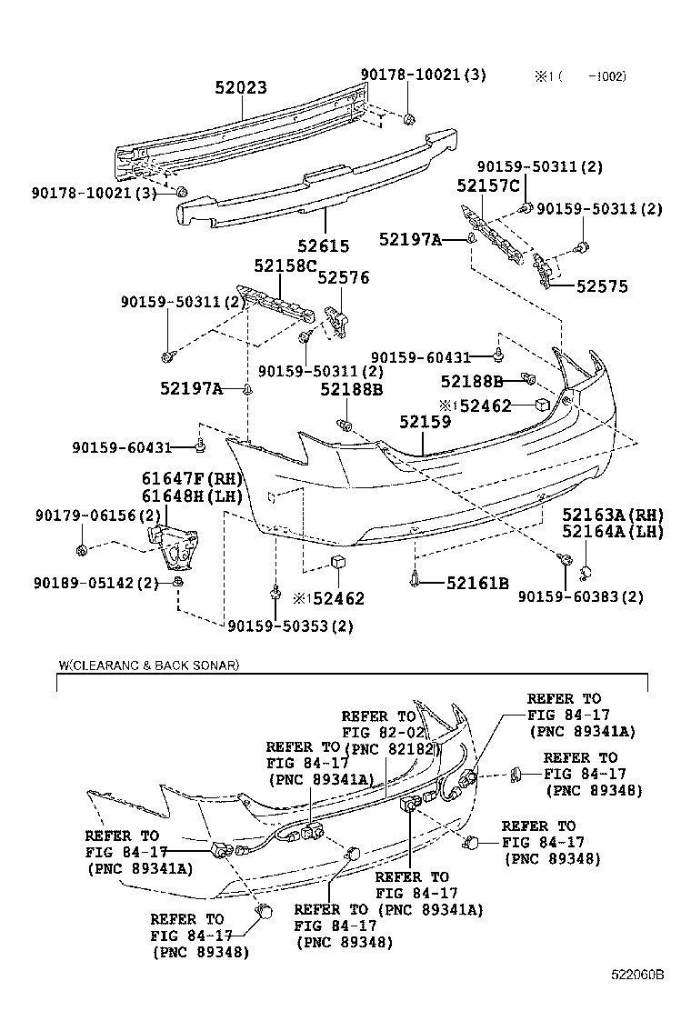 52188-33030 SPACER, REAR BUMPER MOUNTING product image