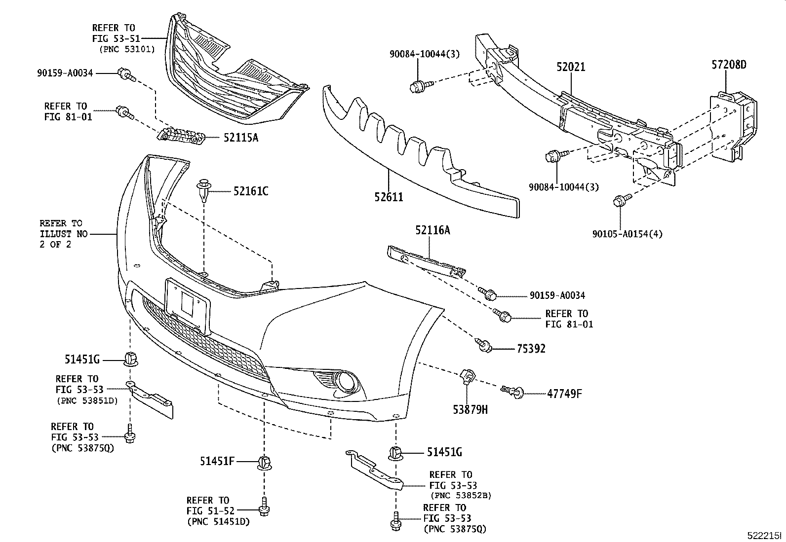 52611-08060 ABSORBER, FRONT BUMPER ENERGY product image