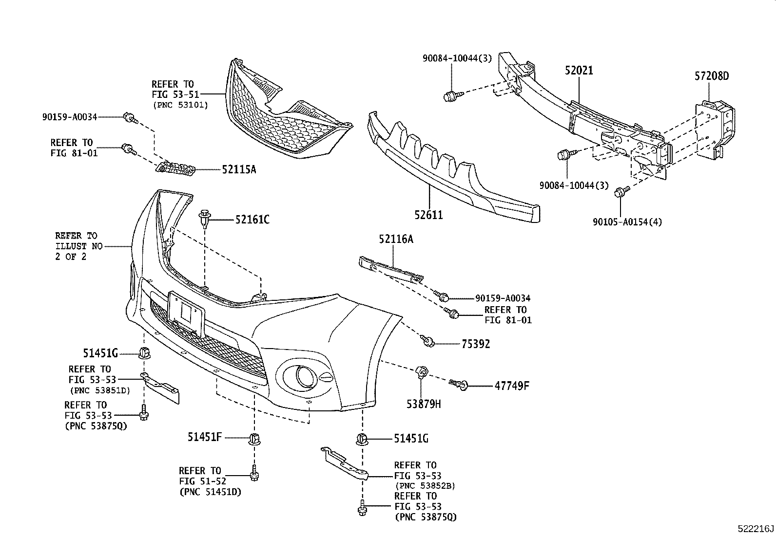 52611-08060 ABSORBER, FRONT BUMPER ENERGY product image