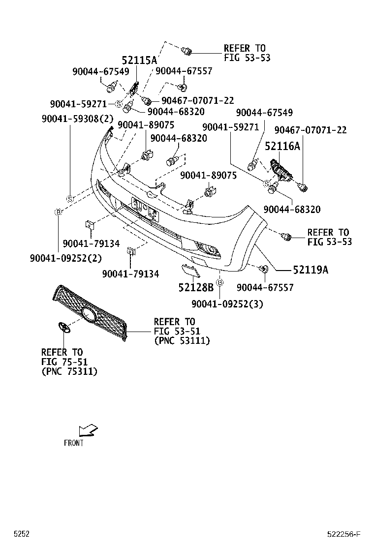 52115-B4010 SUPPORT, FRONT BUMPER SIDE, RH product image
