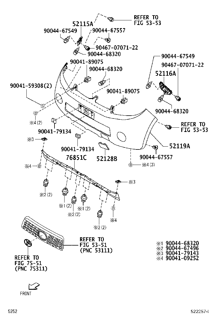 52115-B4010 SUPPORT, FRONT BUMPER SIDE, RH product image
