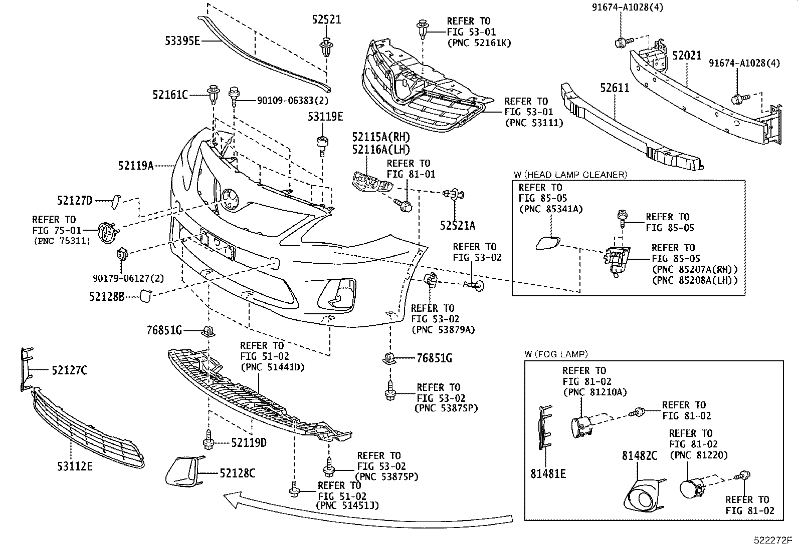 52116-02180 SUPPORT, FRONT BUMPER SIDE, LH product image