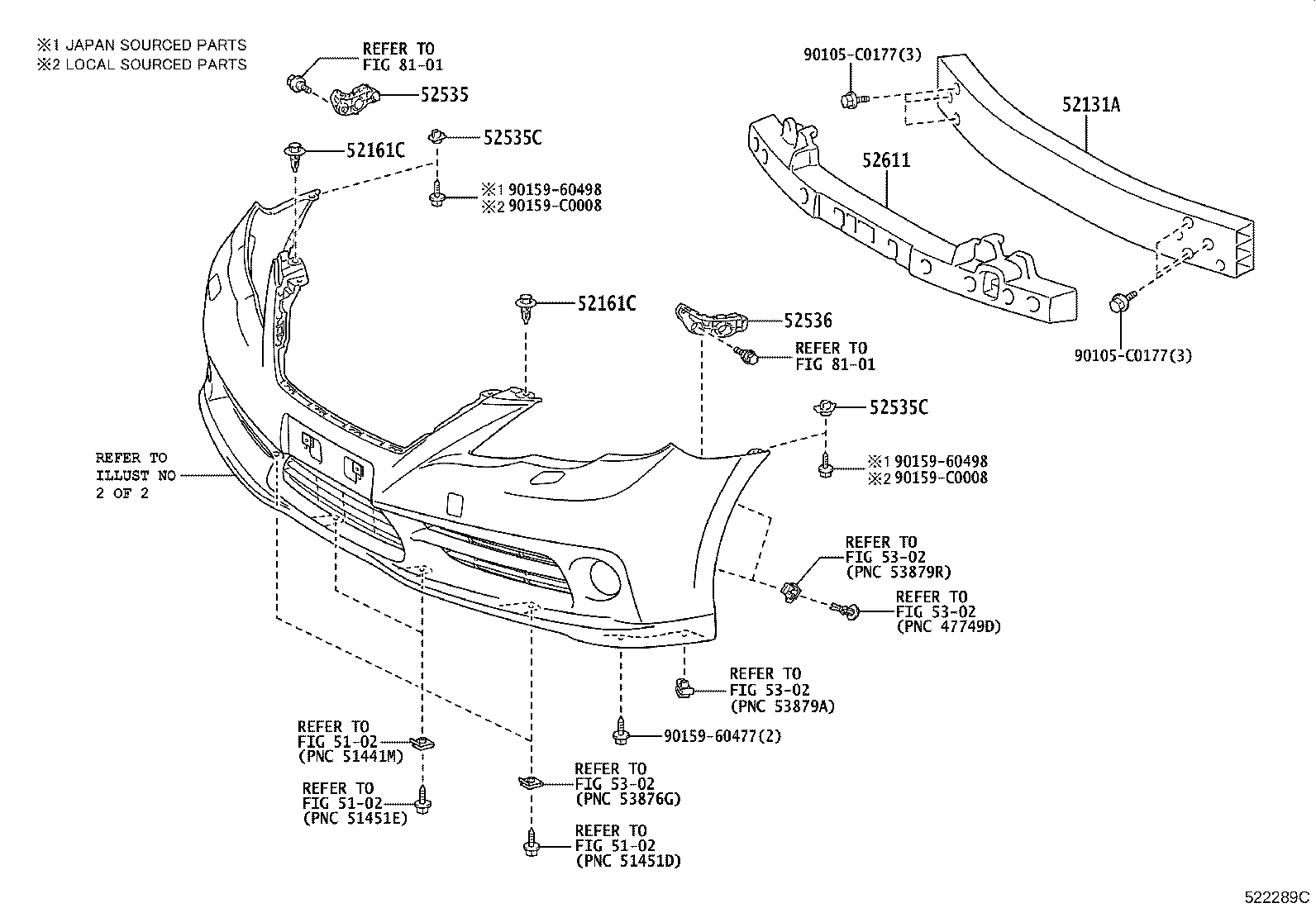 52611-0P030 ABSORBER, FRONT BUMPER ENERGY product image