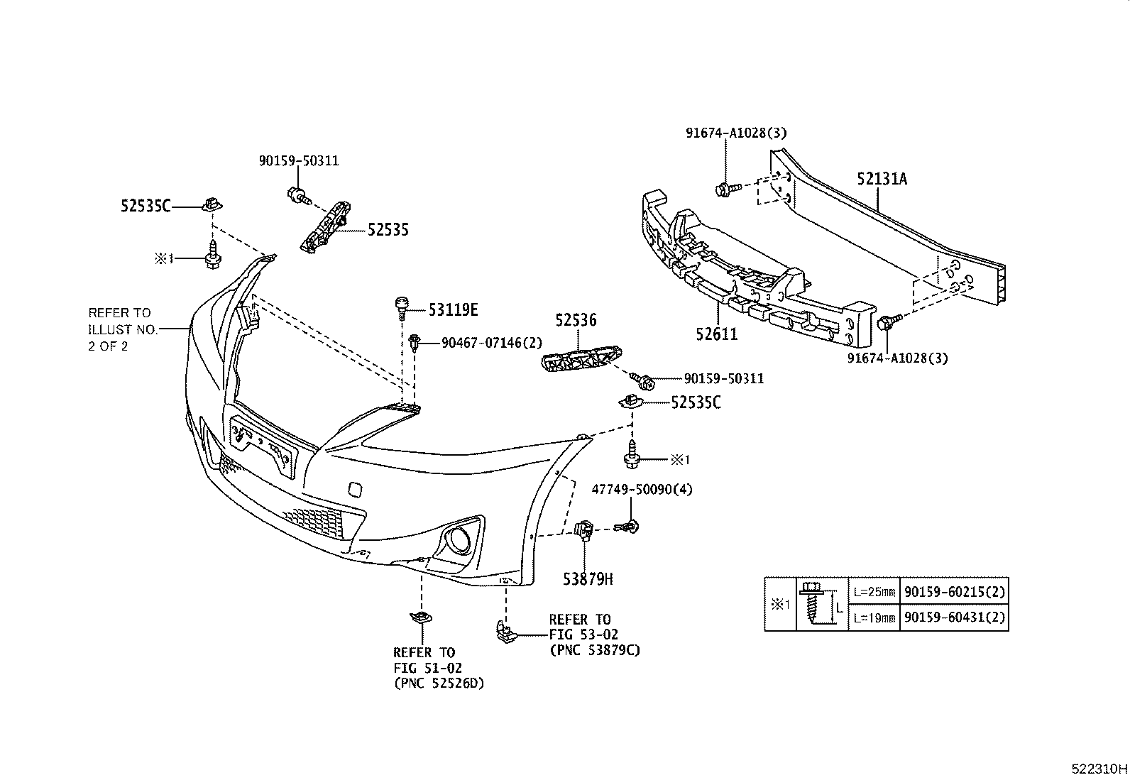 52114-53140 BRACKET, FRONT BUMPER EXTENSION MOUNTING product image