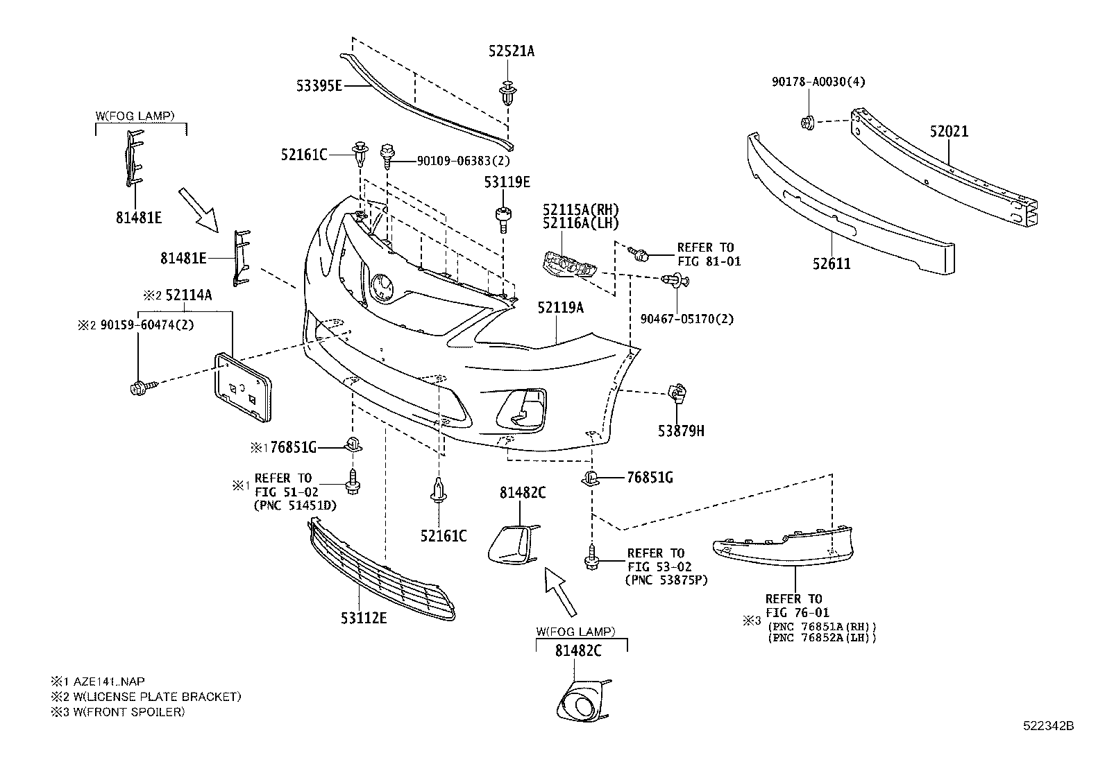 52021-02151 REINFORCEMENT SUB-ASSY, FRONT BUMPER product image
