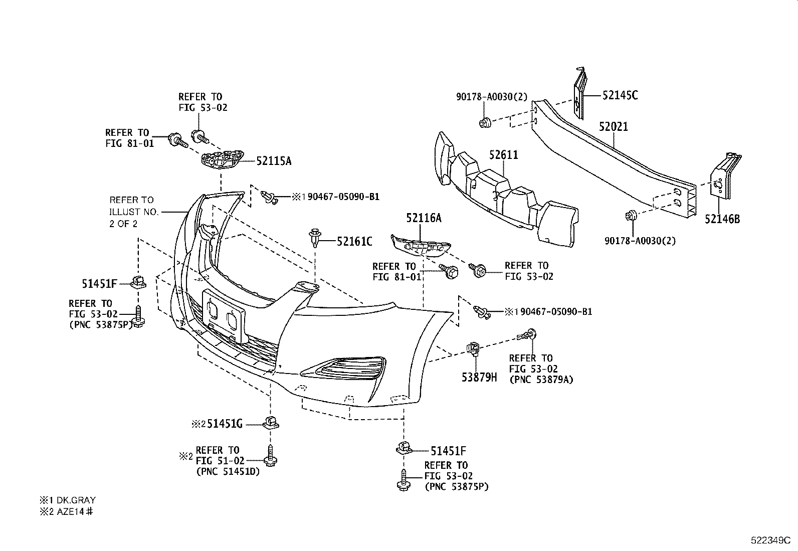 52021-02160 REINFORCEMENT SUB-ASSY, FRONT BUMPER product image