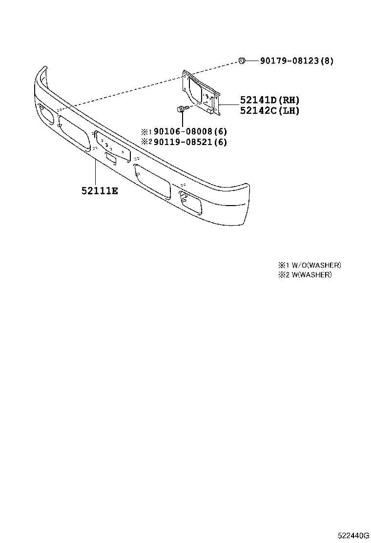 52125-37030 BRACKET, FOG LAMP MOUNTING, RH product image
