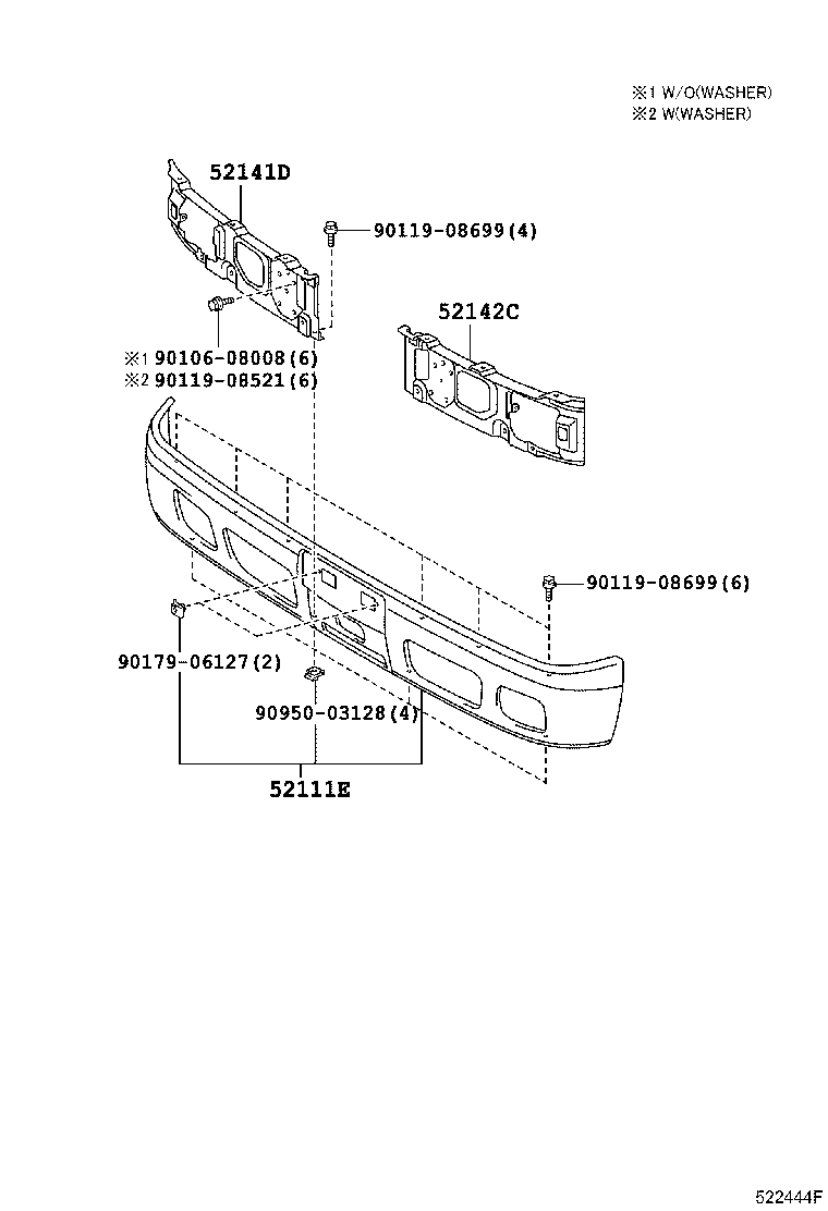 52125-37030 BRACKET, FOG LAMP MOUNTING, RH product image