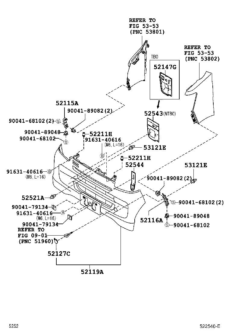 52115-B5010 SUPPORT, FRONT BUMPER SIDE, RH product image