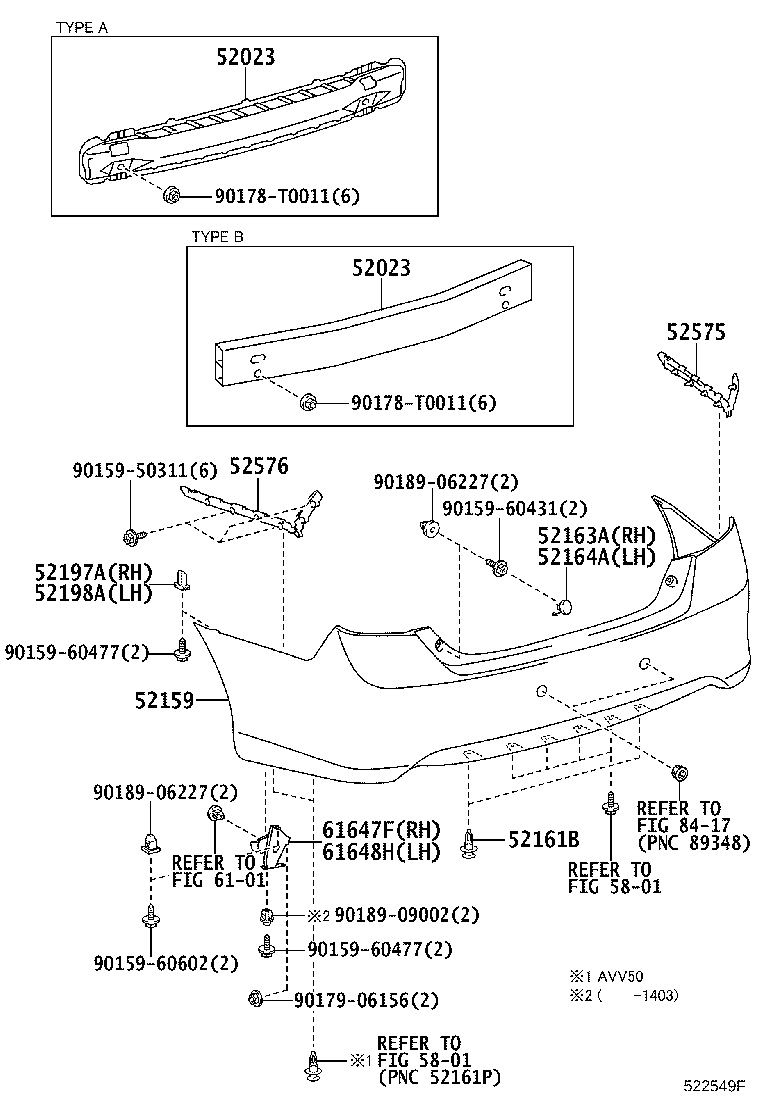 52169-06110 COVER, REAR BUMPER, LOWER product image
