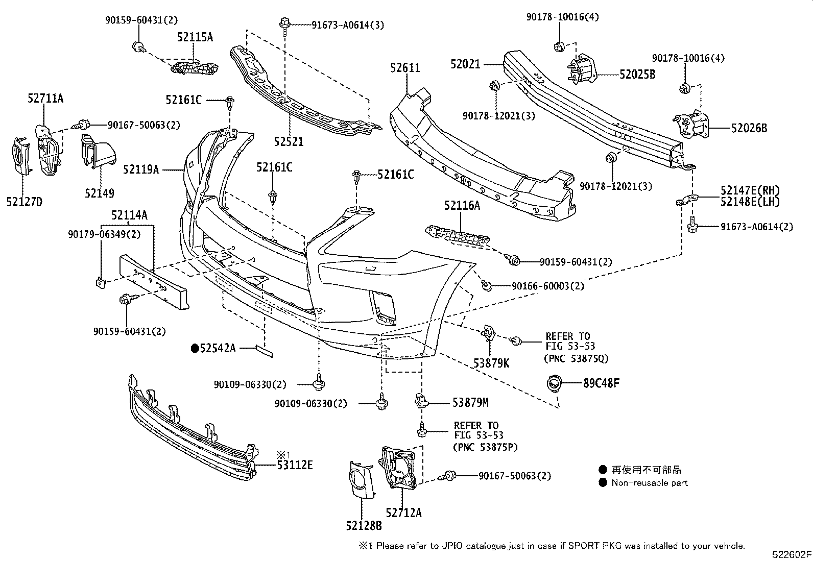 52115-60180 SUPPORT, FRONT BUMPER SIDE, RH product image