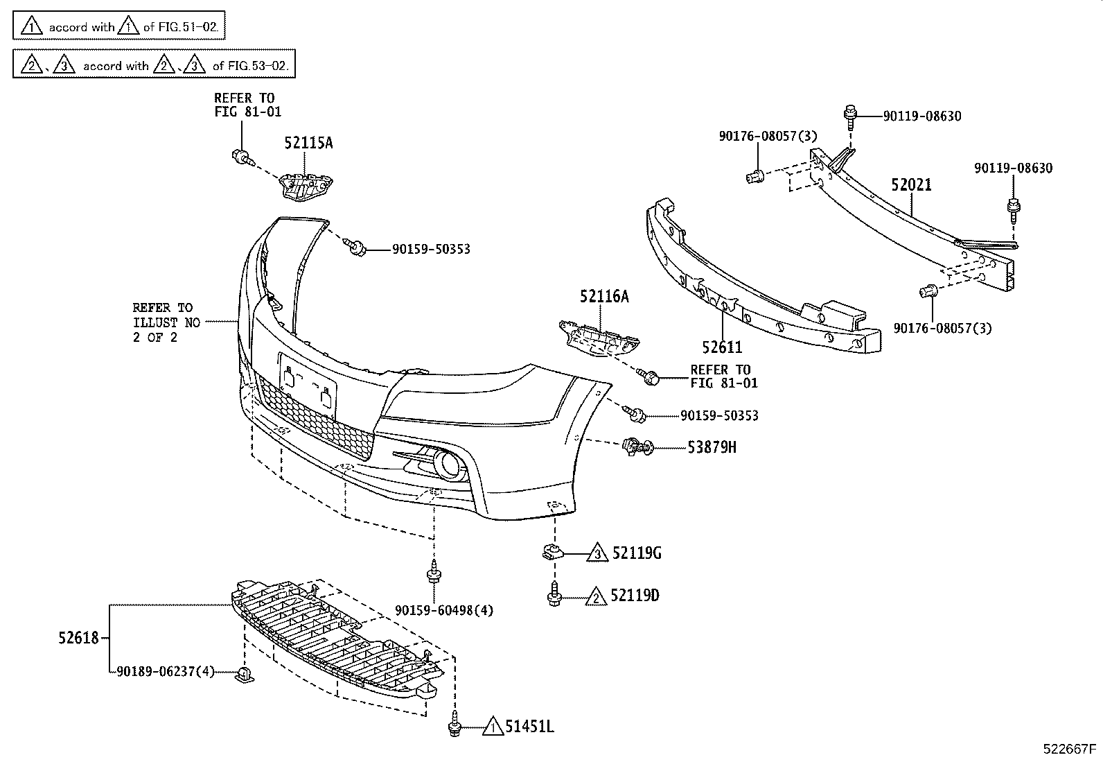 52115-68030 SUPPORT, FRONT BUMPER SIDE, RH product image