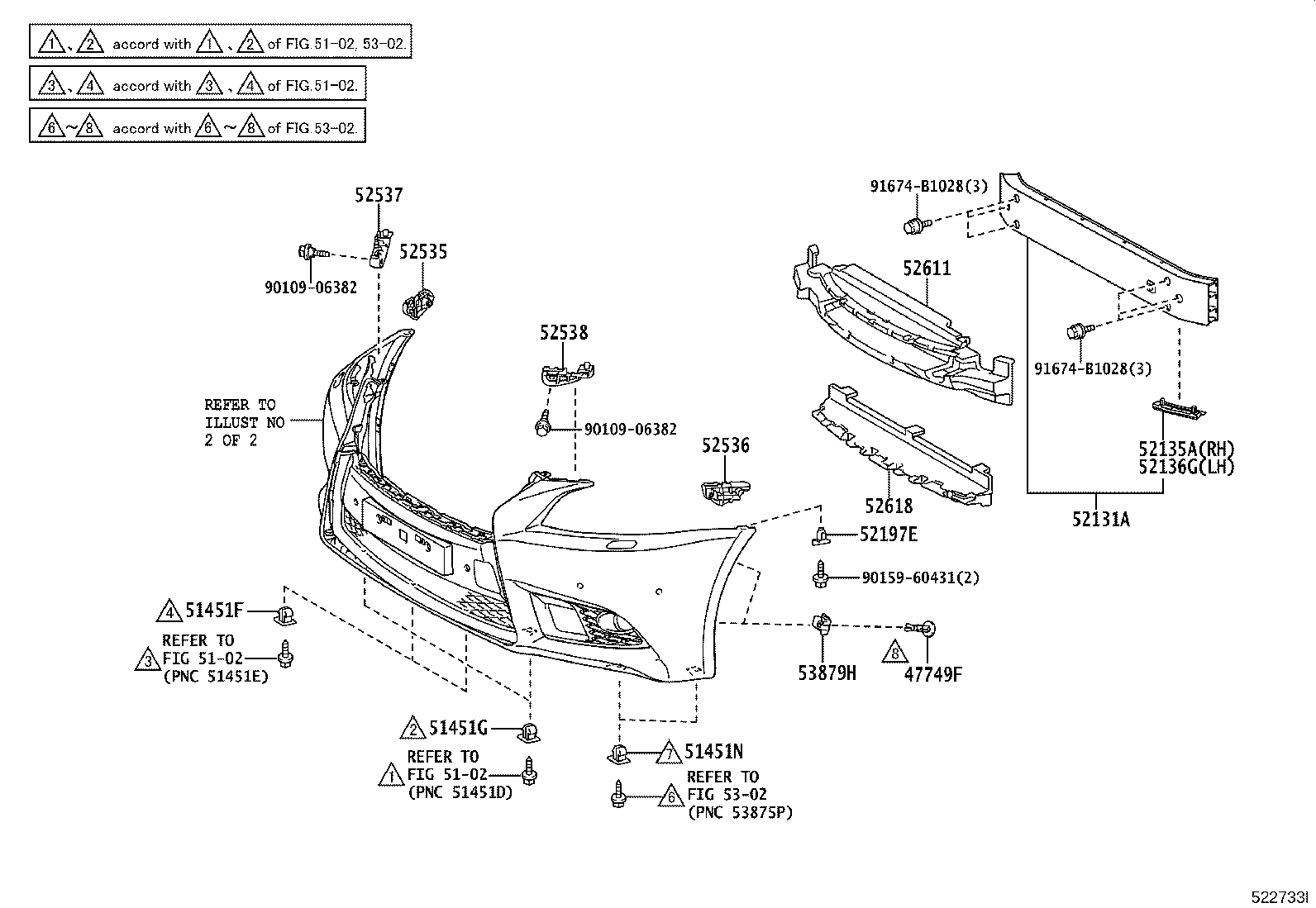 52114-50320 BRACKET, FRONT BUMPER EXTENSION MOUNTING product image