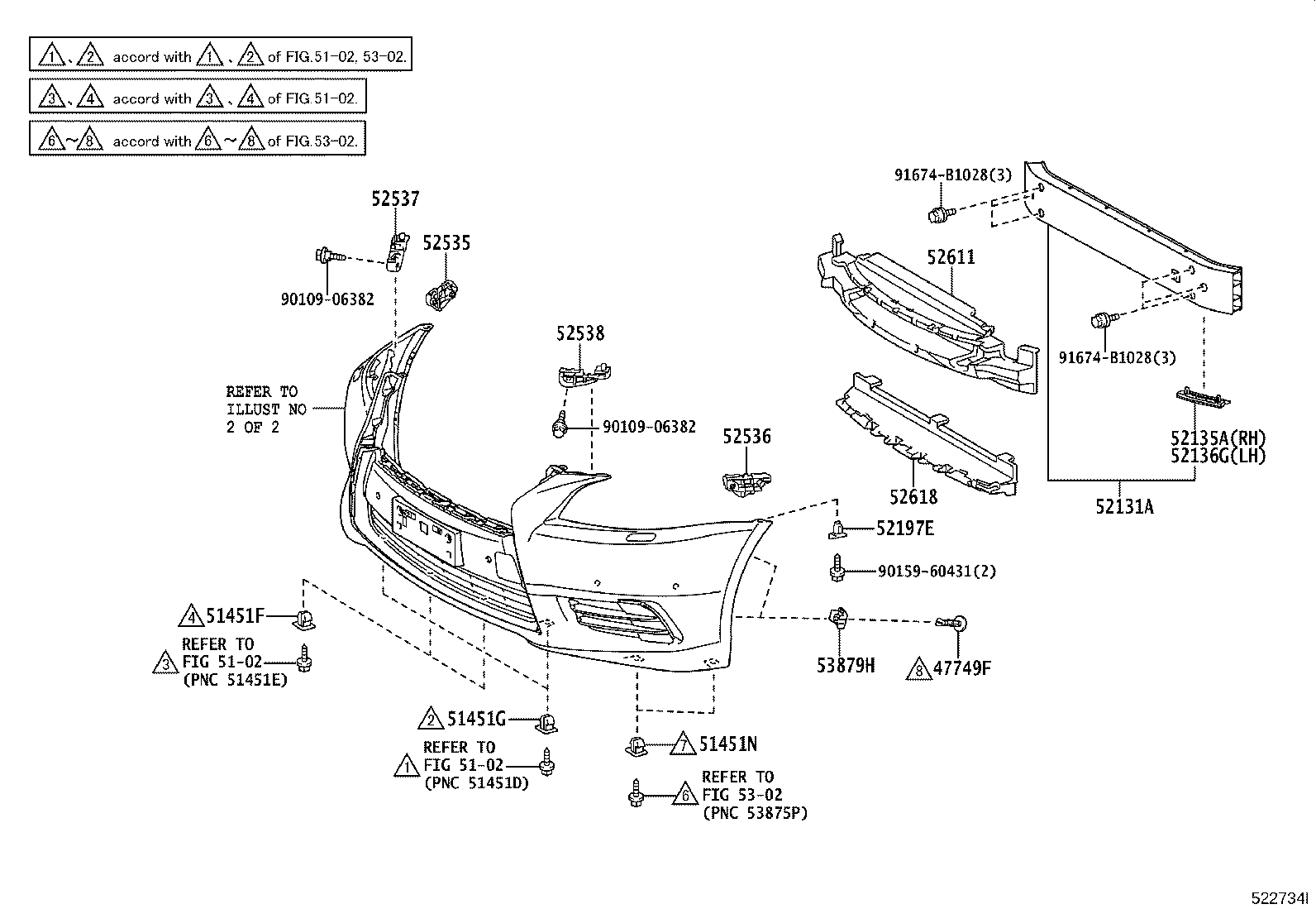 52114-50340 BRACKET, FRONT BUMPER EXTENSION MOUNTING product image