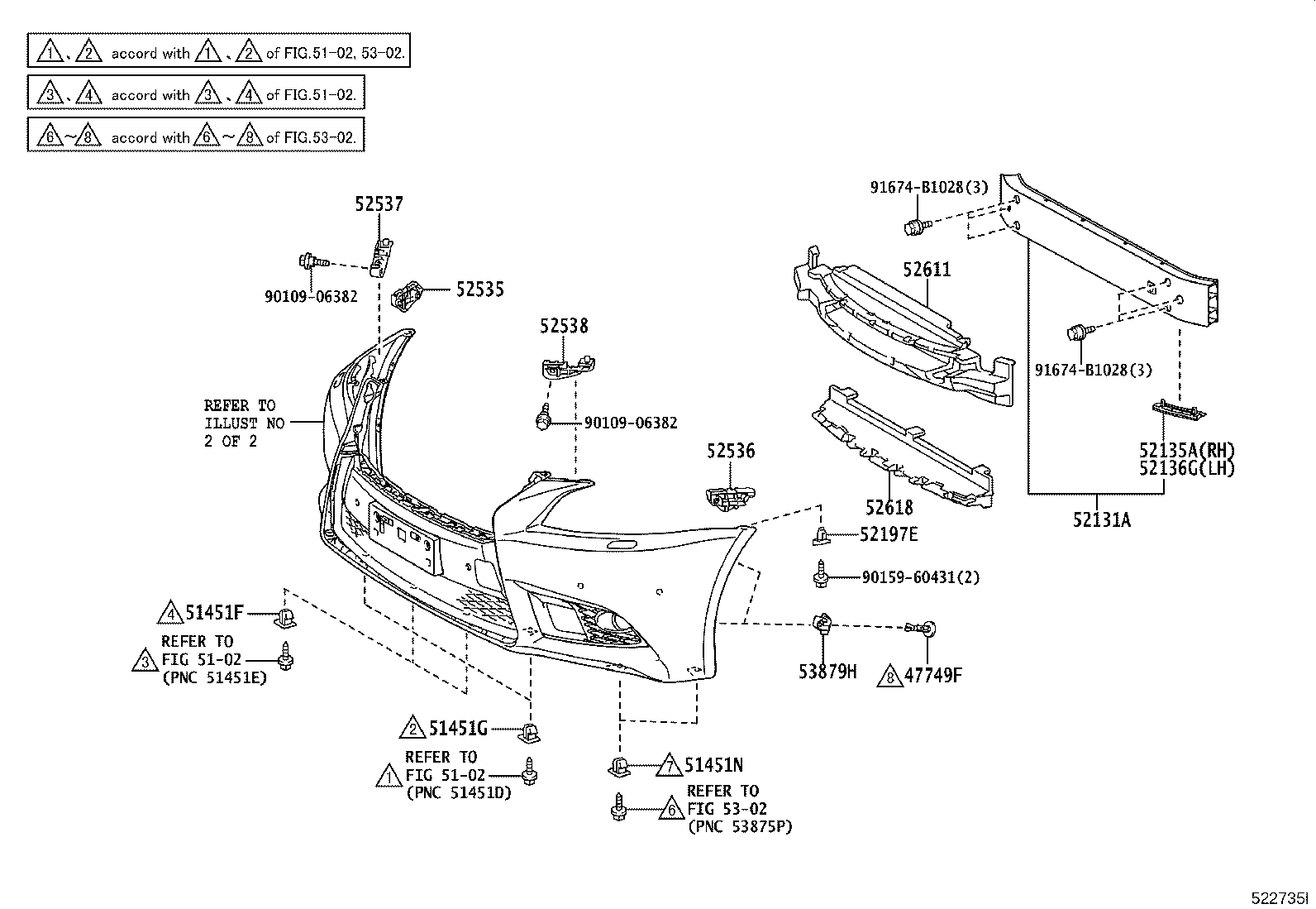 52114-50340 BRACKET, FRONT BUMPER EXTENSION MOUNTING product image