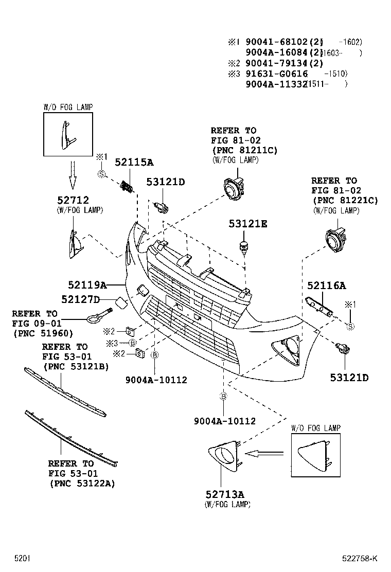 52115-BZ060 SUPPORT, FRONT BUMPER SIDE, RH product image