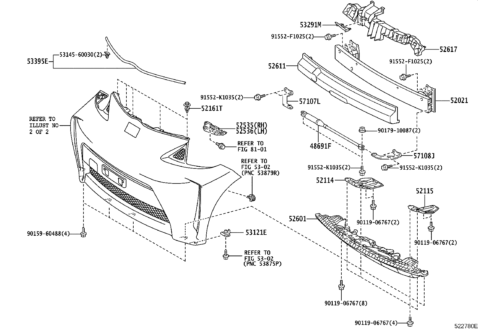 81481-74030 COVER, FOG LAMP, RH product image