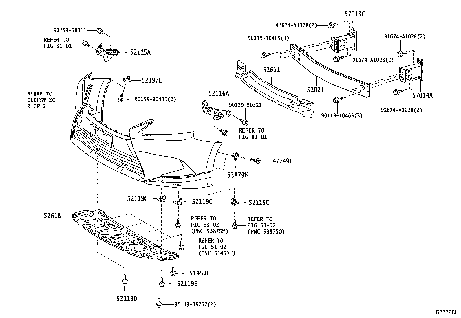 52115-75040 SUPPORT, FRONT BUMPER SIDE, RH product image