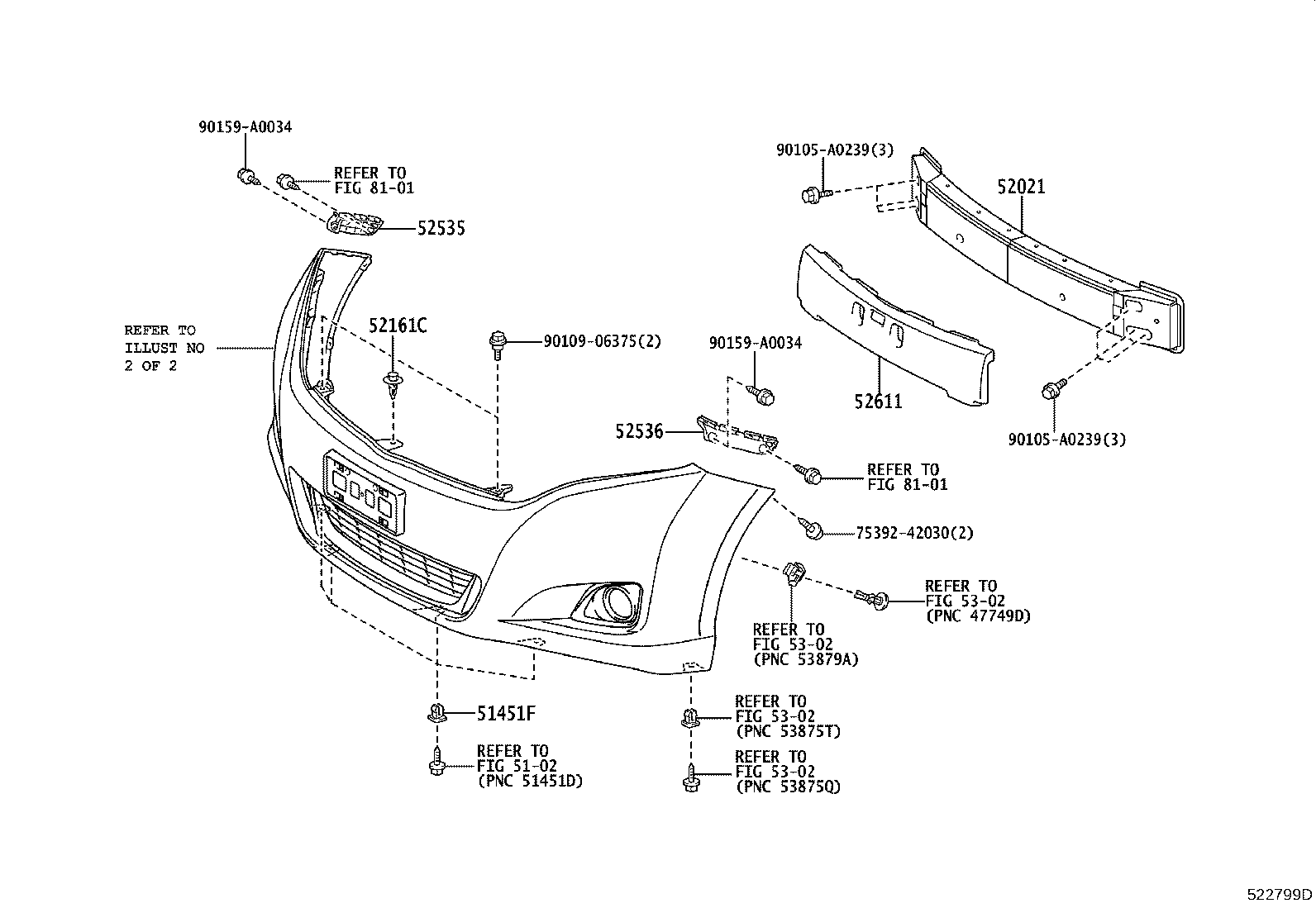 52611-0T010 ABSORBER, FRONT BUMPER ENERGY product image