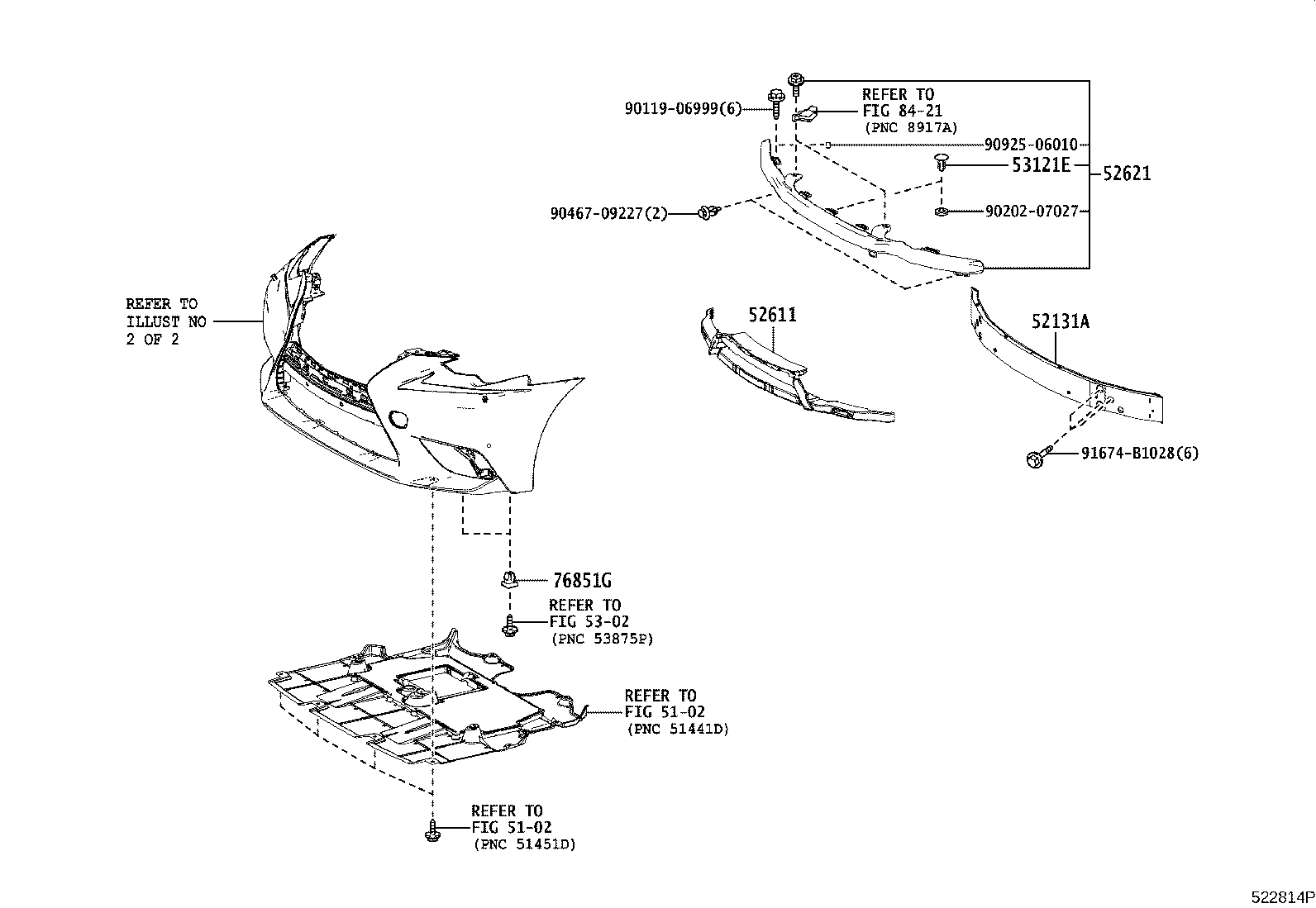 52125-53040 BRACKET, FOG LAMP MOUNTING, RH product image