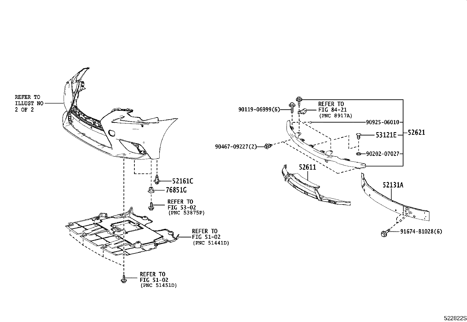 52611-53260 ABSORBER, FRONT BUMPER ENERGY product image