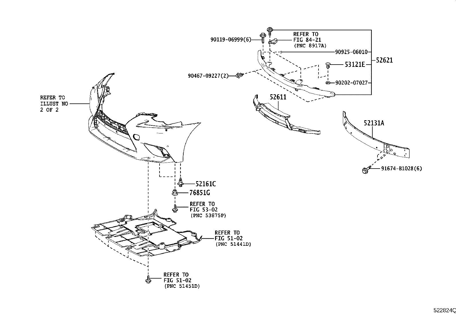 52115-53100 SUPPORT, FRONT BUMPER SIDE, RH product image